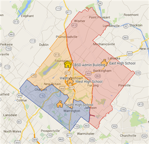 High Schools Map 